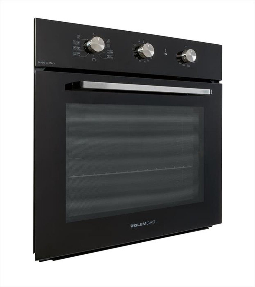 "GLEM GAS - Forno elettrico GFX92BK-S6-Nero Lucido"