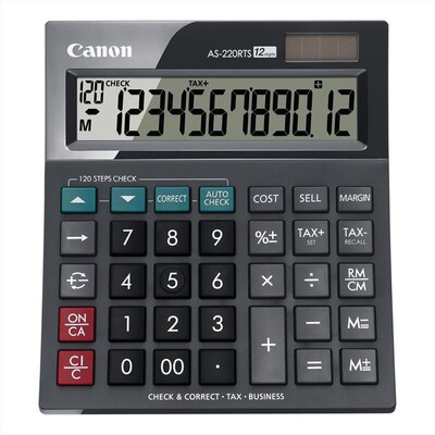 CANON - Calcolatrice AS-220RTS-Black