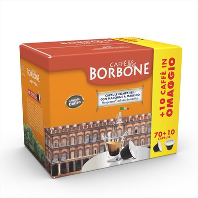 CAFFE BORBONE - MISCELA DECISA - Nespresso 80 Caps-Multicolore