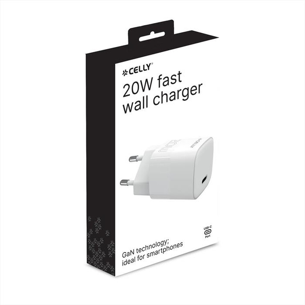 Immagine del prodotto CELLY - TC1USBC20WEVOWH - CARICATORE 20W CON TYPE-C-Bianco