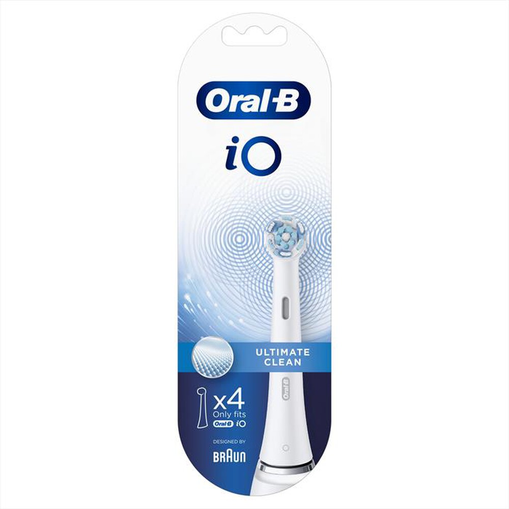 "ORAL-B - IO Testine di ricambio ULTIMATE CLEAN. 4 PEZZI-BIANCO"