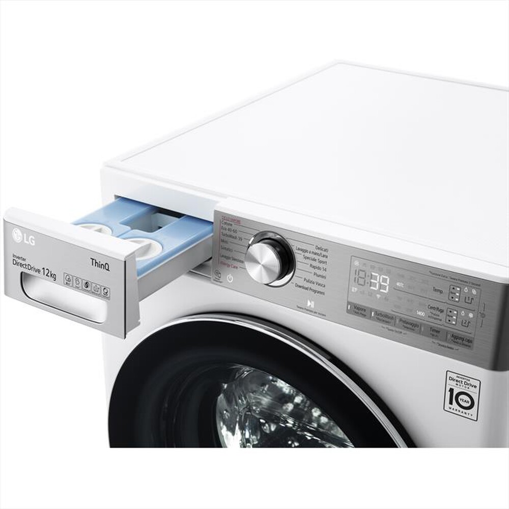 "LG - Lavasciuga F4DV912H2EA 12/8 Kg Classe E-Bianco"