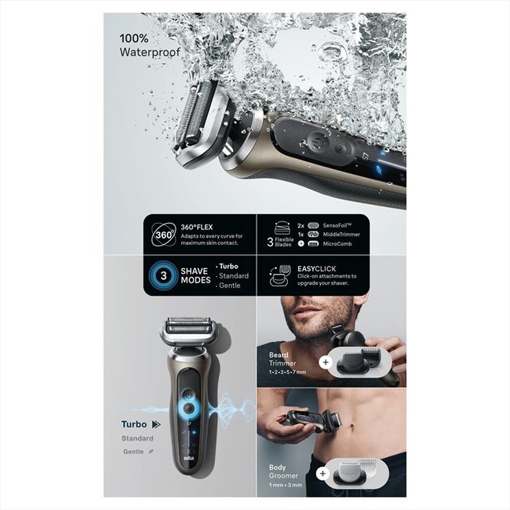 "BRAUN - Rasoio SERIES 7 72-C7650CC-ORO"
