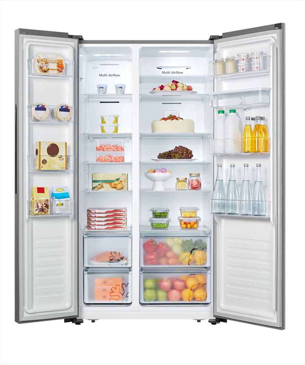 "HISENSE - Frigorifero side by side RS677N4WCD Classe D 519 l-Inox"