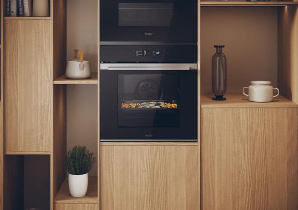 "HAIER - Forno elettrico incasso H6 ID25G3YTX Classe A-Black,Stainless steel"