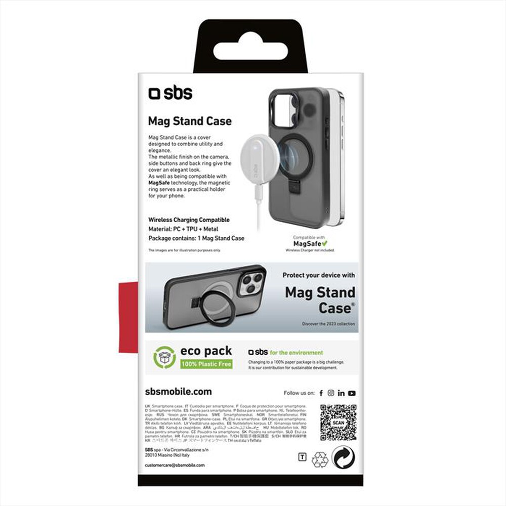 "SBS - Cover TEMAGCOVSTIP1561PK per iPhone 15 Pro-Nero"