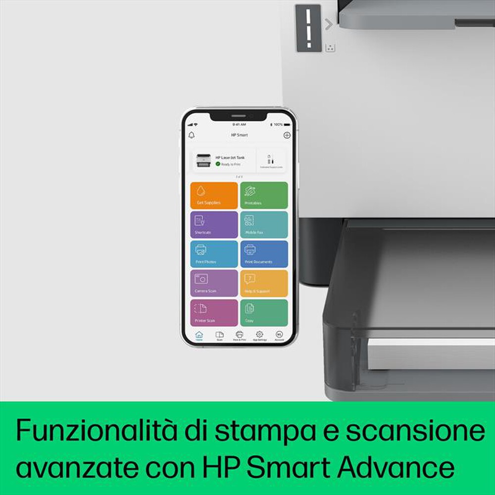 "HP - Stampante Laserjet TANK 1504W-Bianca"