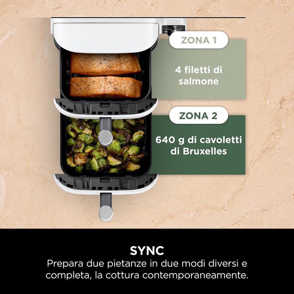 Immagine del prodotto NINJA - FRIGGITRICE ARIA DOUBLESTACK 9,5 L SL400EUWH-Bianco