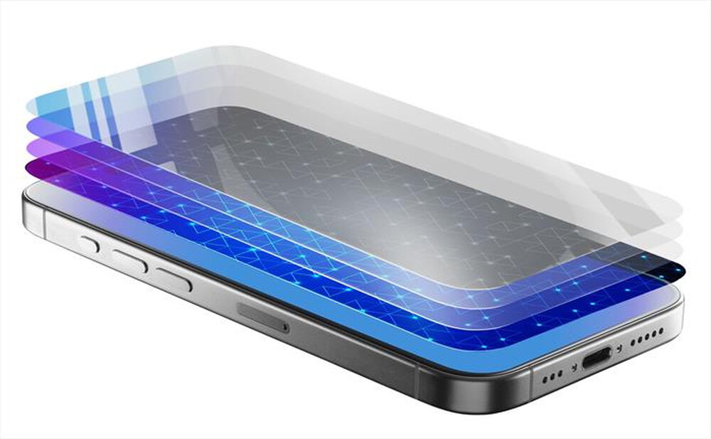 Immagine del prodotto CELLULARLINE - Pellicola ANTIBLUE XTREME GLASS per iPhone 16-Trasparente