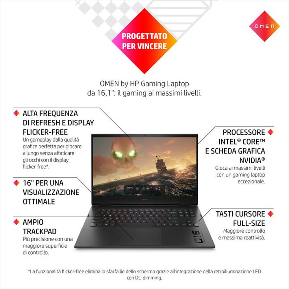 "HP - OMEN 16-B1006NL-Shadow Black"
