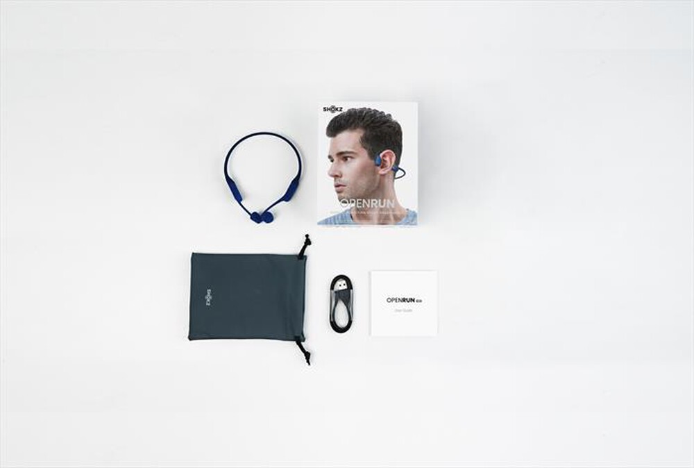 "SHOKZ - Auricolare Bluetooth OPENRUN-Blue"