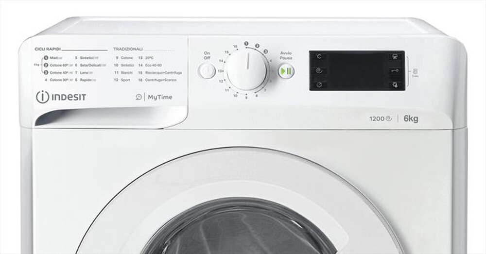 "INDESIT - Lavatrice TWSE 61251 W IT 6 Kg Classe F"