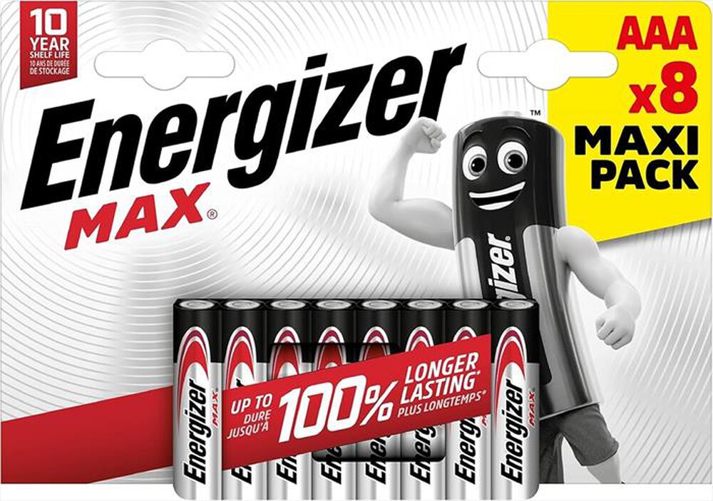 Immagine del prodotto ENERGIZER - Batterie MAX ALK AAA CHP8