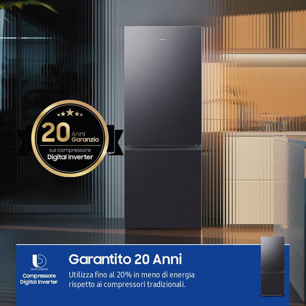 "SAMSUNG - Frigorifero combinato RB50DG601EB1EF ClasseE 508lt-Antracite"