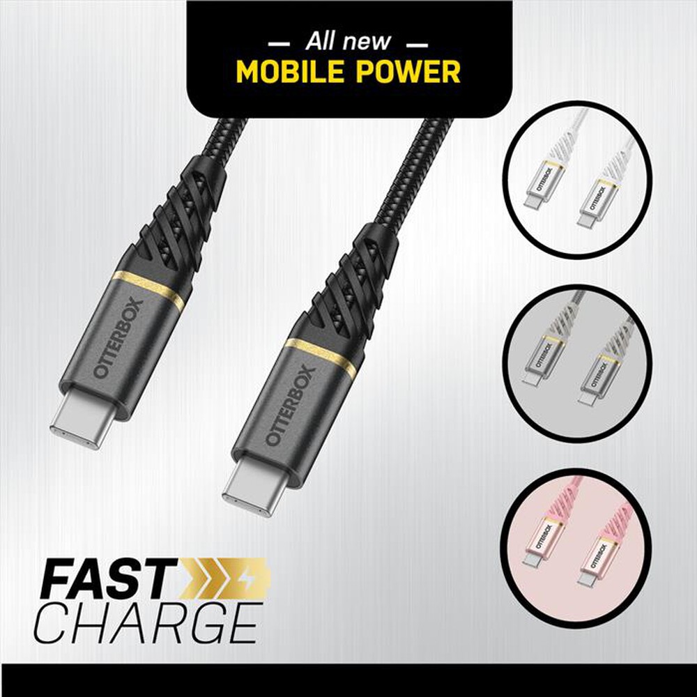 "OTTERBOX - CAVO PREMIUM USB-C A USB-C 1M-NERO"