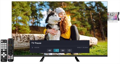 TELESYSTEM - Smart TV Q-LED UHD 4K 43" TS43 FLQLED SMV15F-BLACK