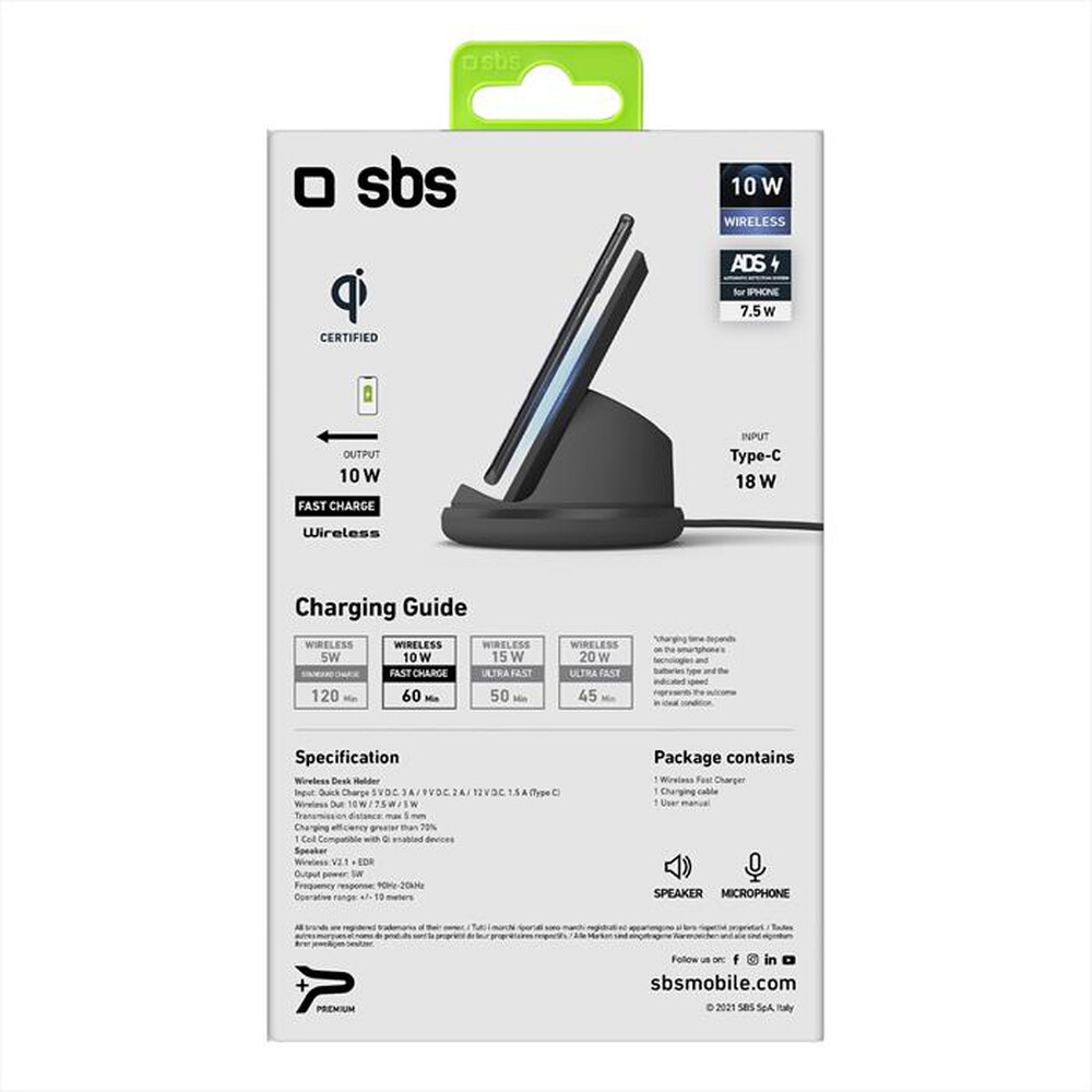 "SBS - TEWIRDESKQISPK-Nero"