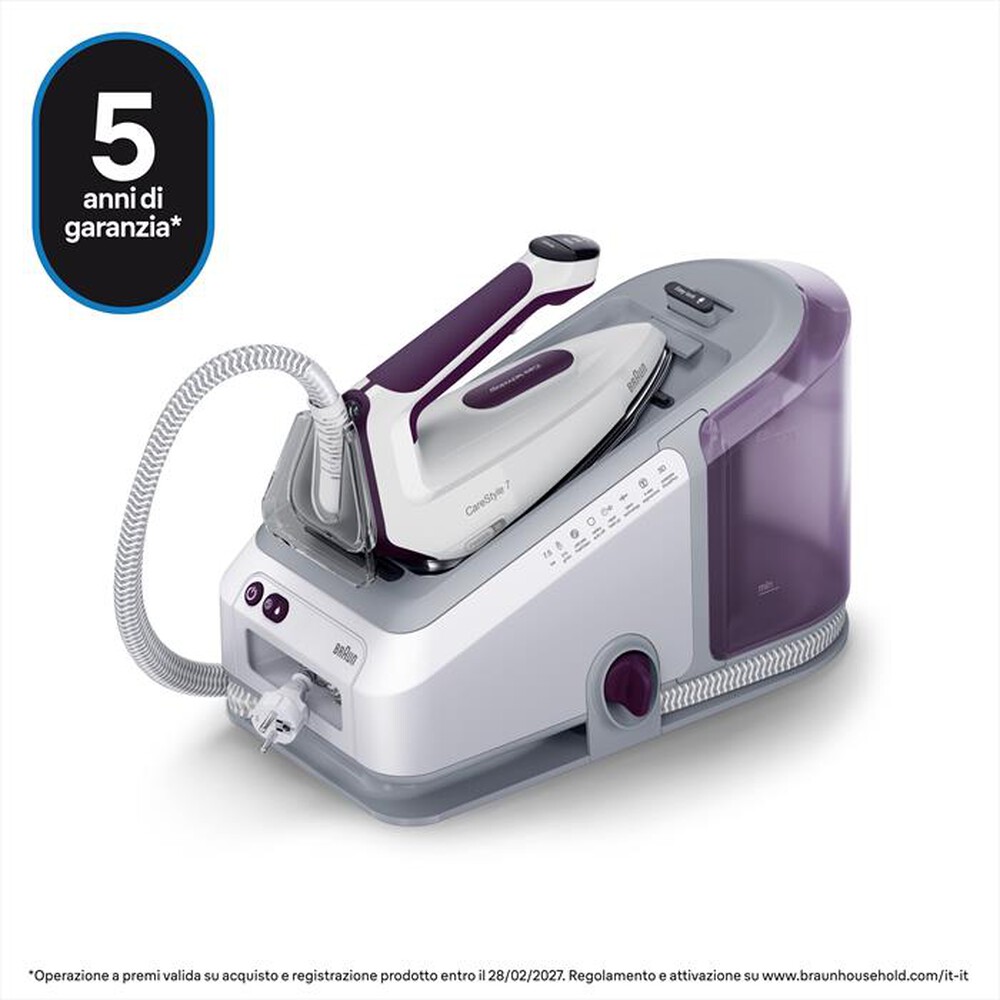 Immagine del prodotto BRAUN - SISTEMA STIRANTE CARESTYLE 7 IS7266VI-Bianco viola