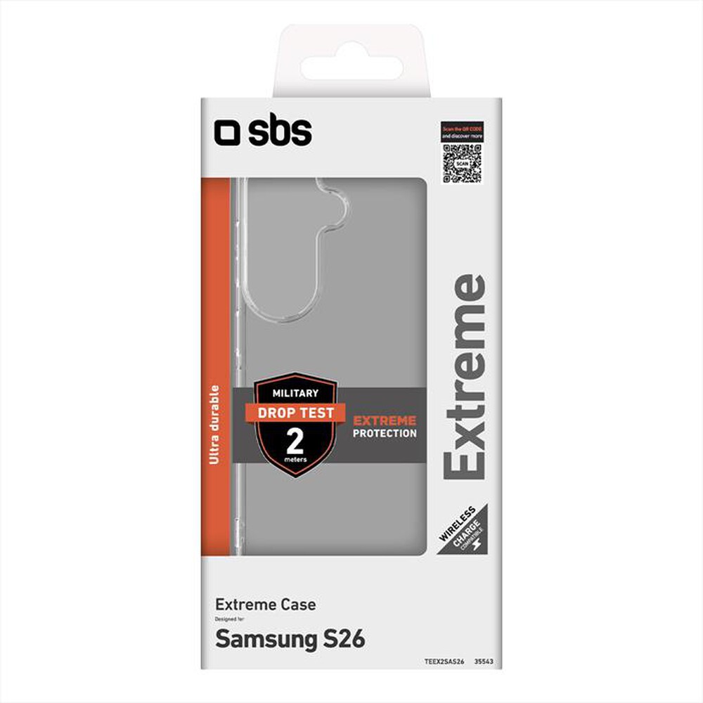 Immagine del prodotto SBS - Cover Extreme 2 per Samsung S26 Pro-Trasparente