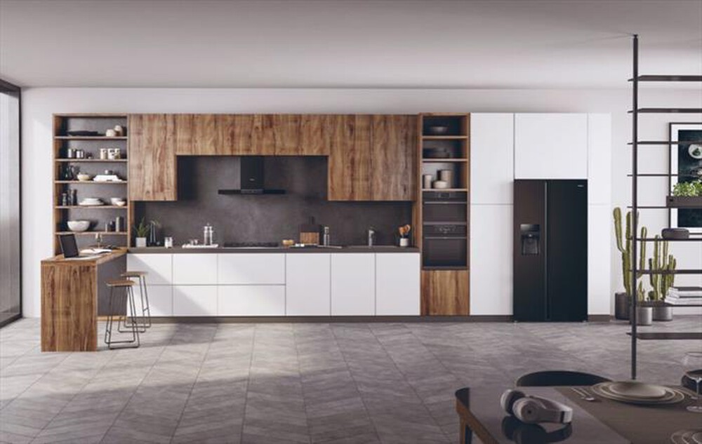 Immagine del prodotto HAIER - Frigorifero side by side HSR3918FIPB ClasseF 515lt-Nero