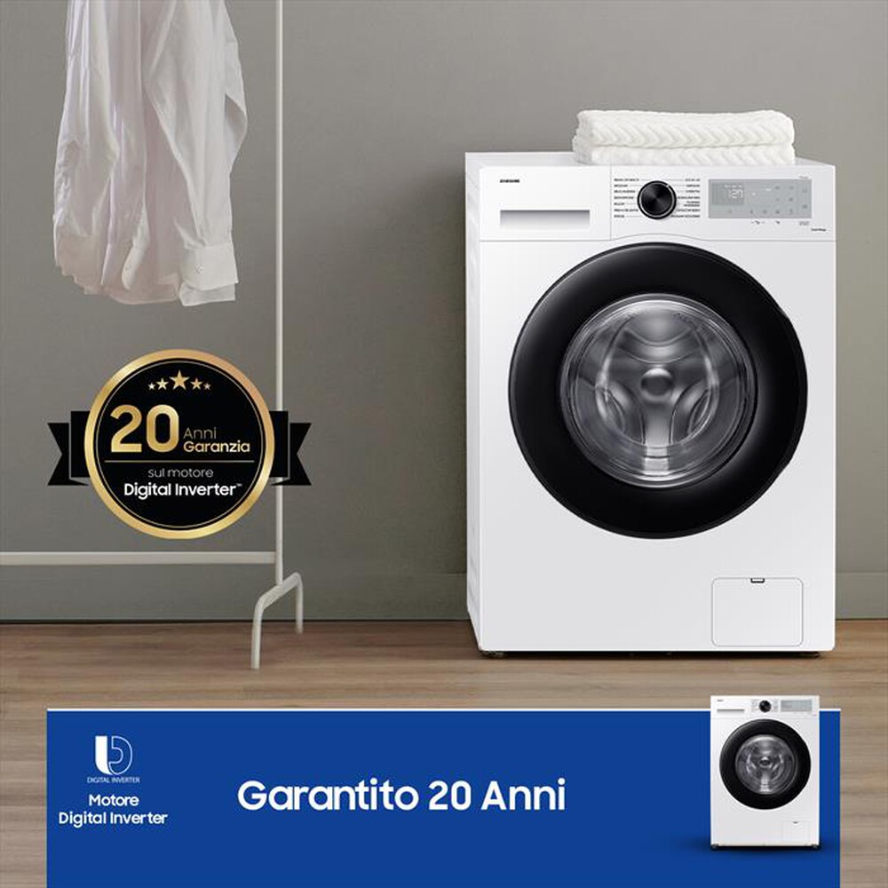 "SAMSUNG - Lavatrice WW90CGC04DAHET 9 Kg Classe A-bianco"