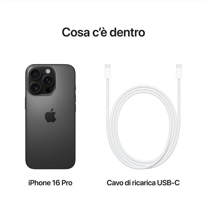 APPLE - iPhone 16 Pro 512GB-Titanio Nero | Euronics