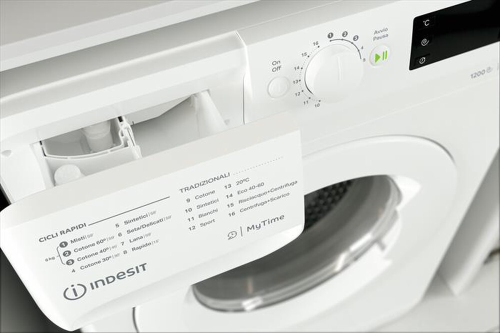 "INDESIT - Lavatrice TWSE 61251 W IT 6 Kg Classe F"
