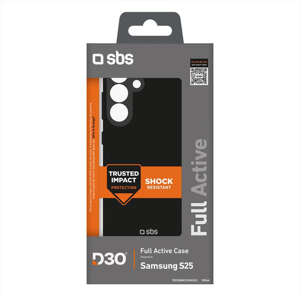 Immagine del prodotto SBS - Cover TED3OBKCOVSAS25 per Samsung S25-Nero