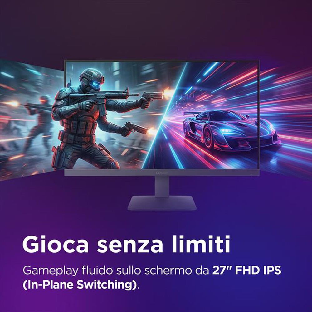 Immagine del prodotto LENOVO - Monitor WLED FHD 27" LOQ 27-10-Black