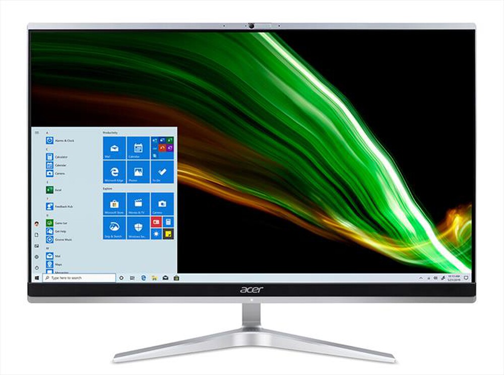 "ACER - Desktop all in one 23.8 pollici C24-1650-Silver"