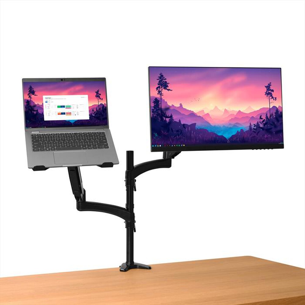 "TRUST - Braccio per monitor e laptop MARA-Black"