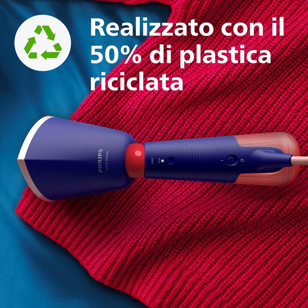 Immagine del prodotto PHILIPS - Ferro da stiro a vapore SERIE 5000 STH5030/20-Blu/Rosa