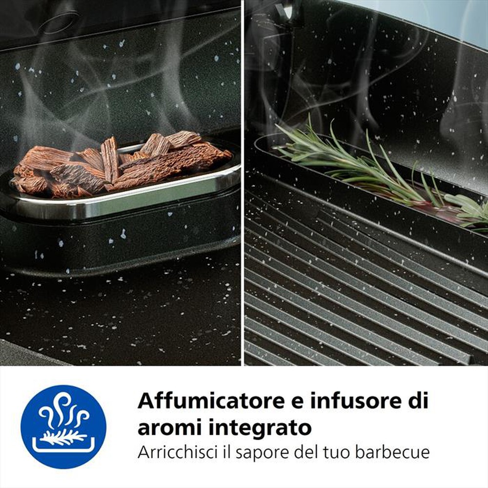 Immagine del prodotto PHILIPS - Grill da tavolo Serie 5000 HD6212/90-Alluminio