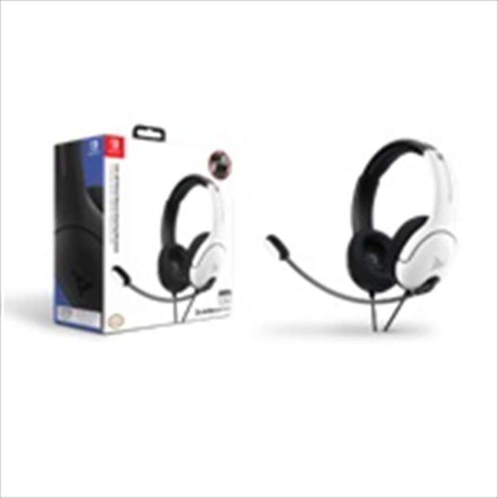 "PDP - 500-162-BW-EU Cuffie Stereo per Nintendo Switch-Nero/Bianco"