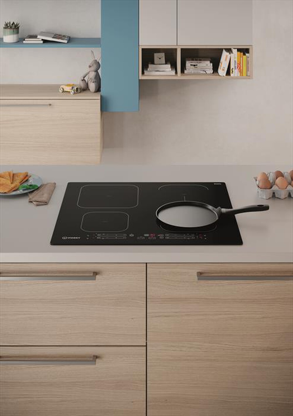 "INDESIT - Piano cottura induzione IB 65B60 NE 59 cm-Nero"