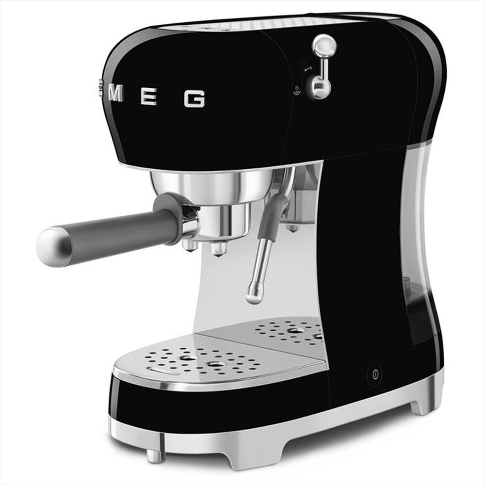 "SMEG - Macchina da Caffè Espresso 50's Style - ECF02BLEU-Nero LUCIDO"