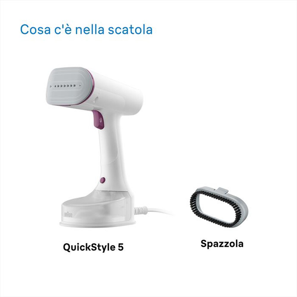 Immagine del prodotto BRAUN - STIRATORE VERTICALE QUICKSTYLE 5 GS5011PU-BIANCO