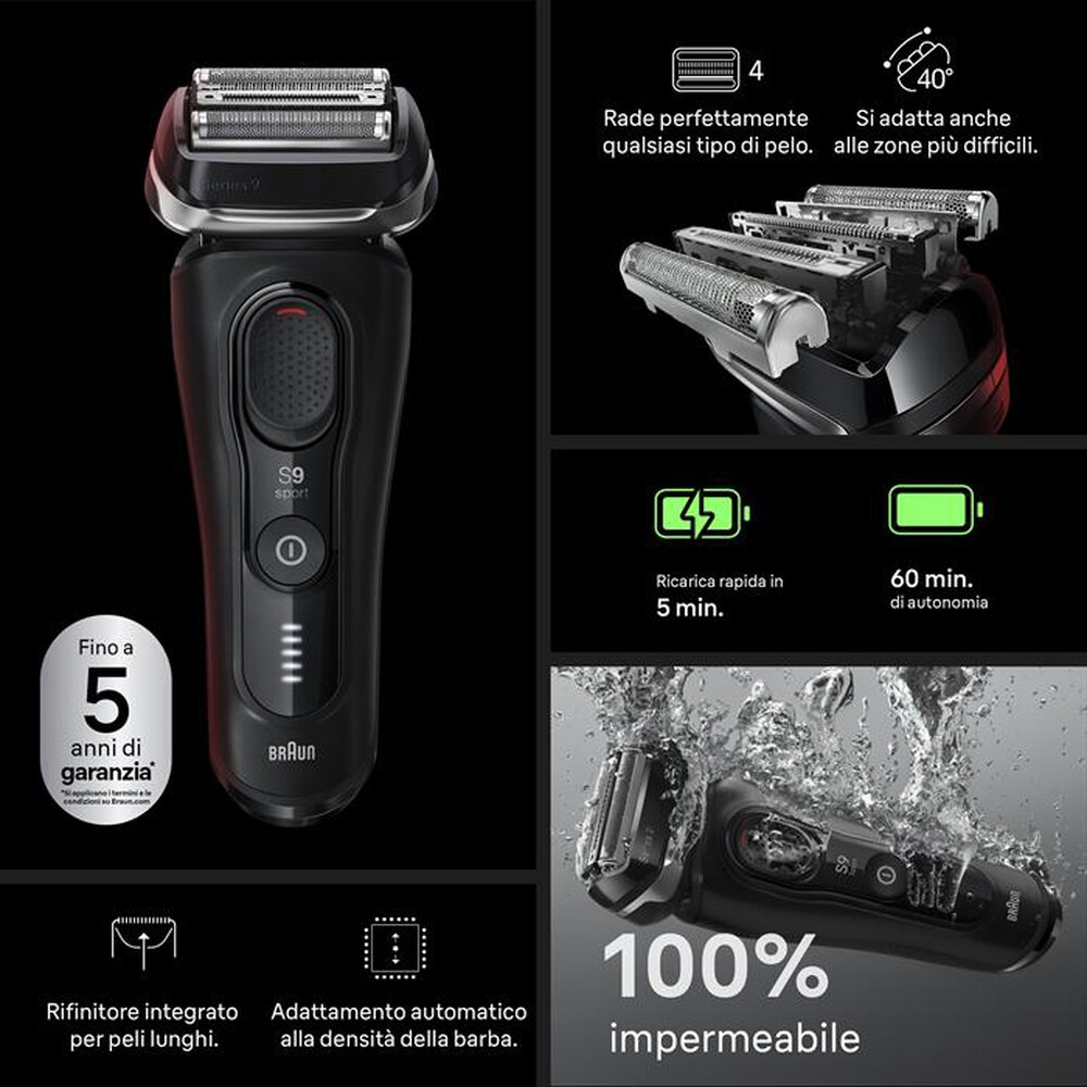 Immagine del prodotto BRAUN - Rasoio SHAVER 9110S-NERO