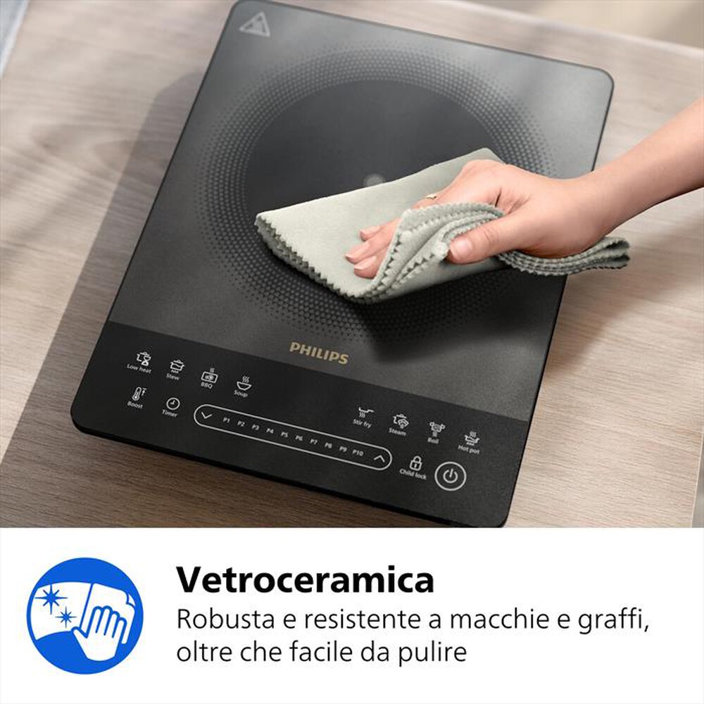 Immagine del prodotto PHILIPS - Piastra a induzione SERIE 5000 HD5850/90-Nero
