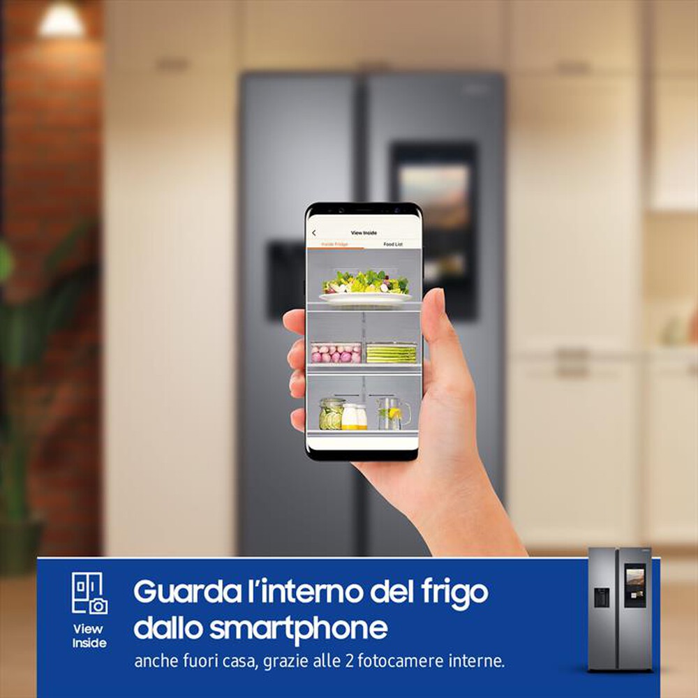 SAMSUNG Frigorifero side by side RS6HA8880S9/EF Classe FMetal Inox