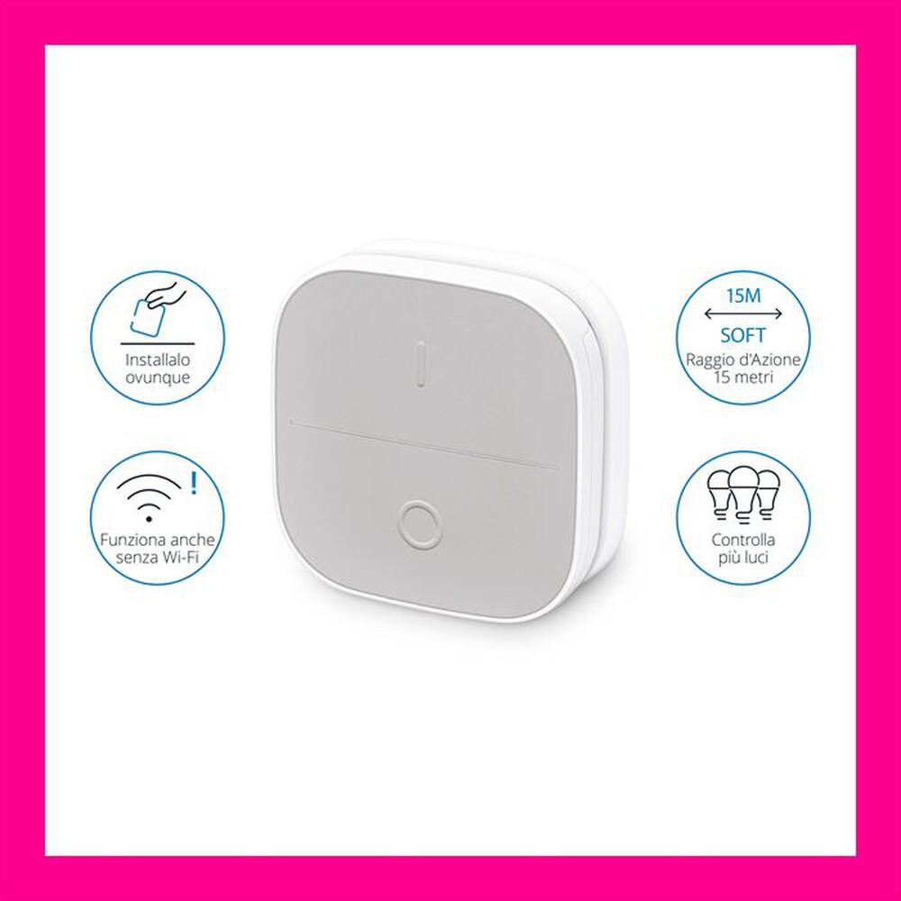 "WIZ - SMART BUTTON TELECOMANDO PORTATILE-Bianco"