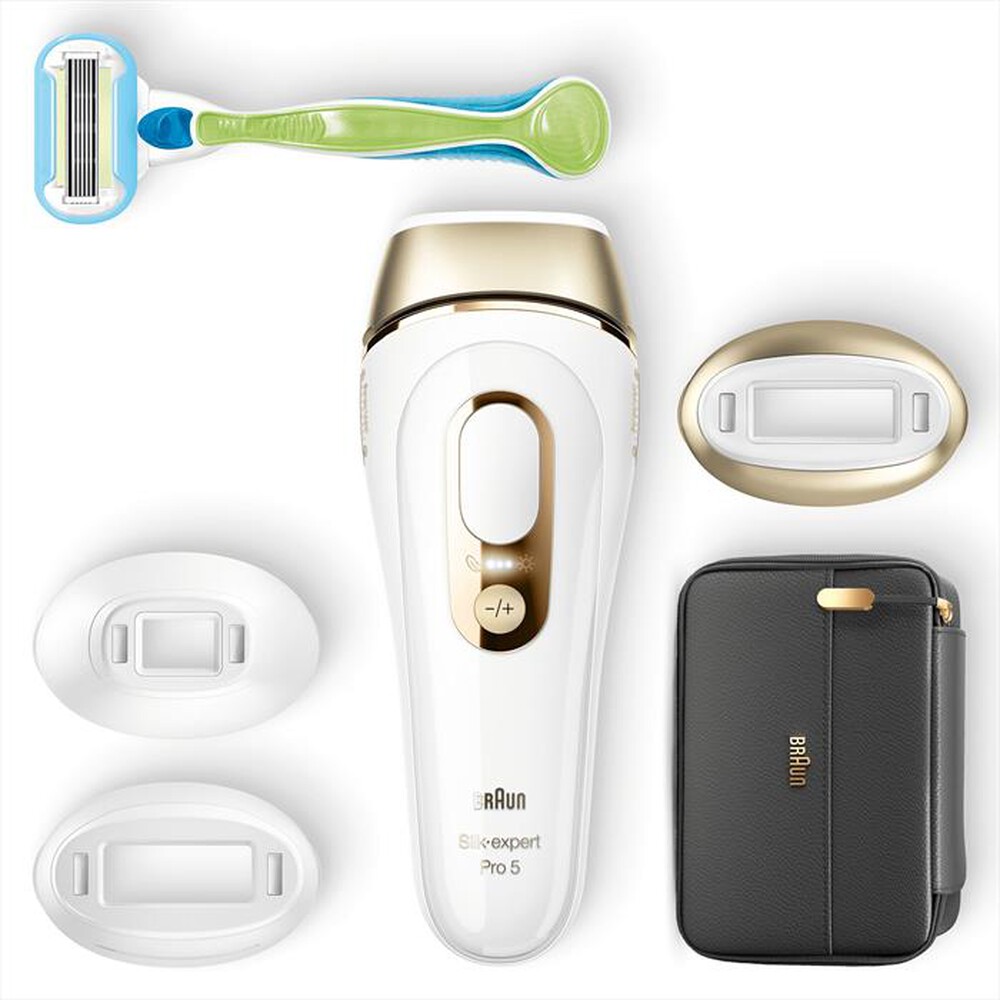 "BRAUN - LUCE PULSATA PL5243-BIANCO/ORO"