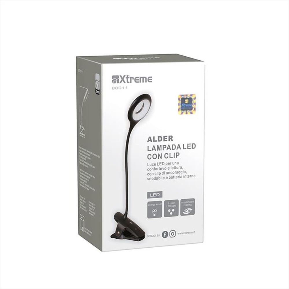 Immagine del prodotto XTREME - LAMPADA LED CON CLIP ALDER-NERO