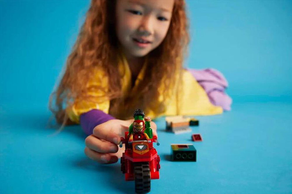"LEGO - Iron Man con moto e The Hulk - 76287-Multicolore"