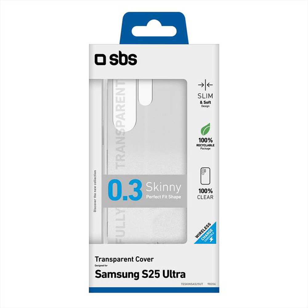 "SBS - Cover Skinny TESKINSAS25UT per Samsung S25 Ultra-Trasparente"