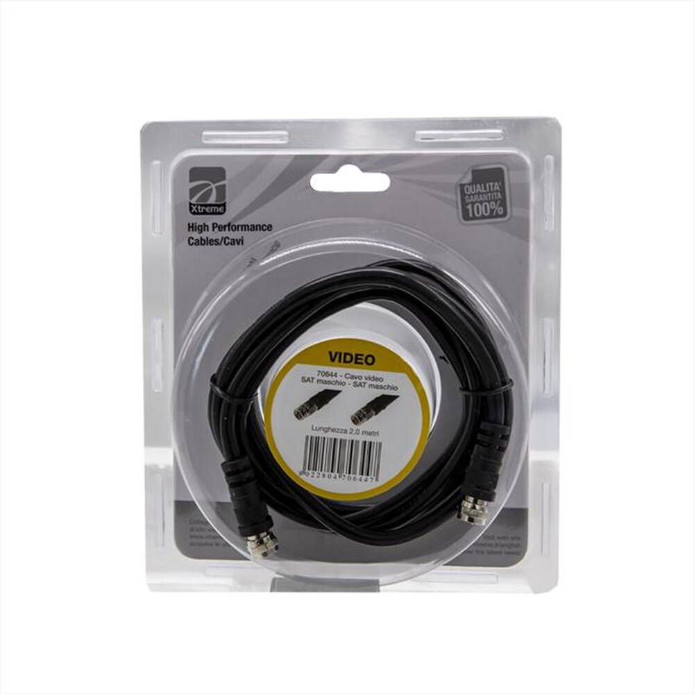 Immagine del prodotto XTREME - CAVO VIDEO SAT &ndash; SAT M/M &ndash; 2 MT-NERO