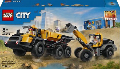 LEGO - CITY Camion ribaltabile e pala meccanica - 60494