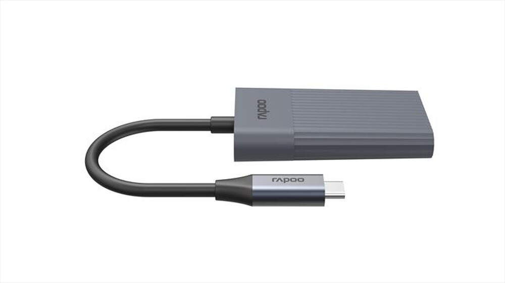 Immagine del prodotto RAPOO - UCH-4013 USB-C to USB-A & USB-C Hub-Grey - Grigio