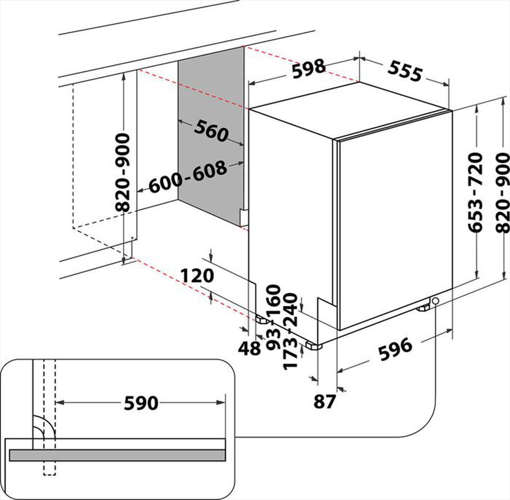 Immagine del prodotto INDESIT - Lavastoviglie D2I HKL326 Classe E 14 coperti