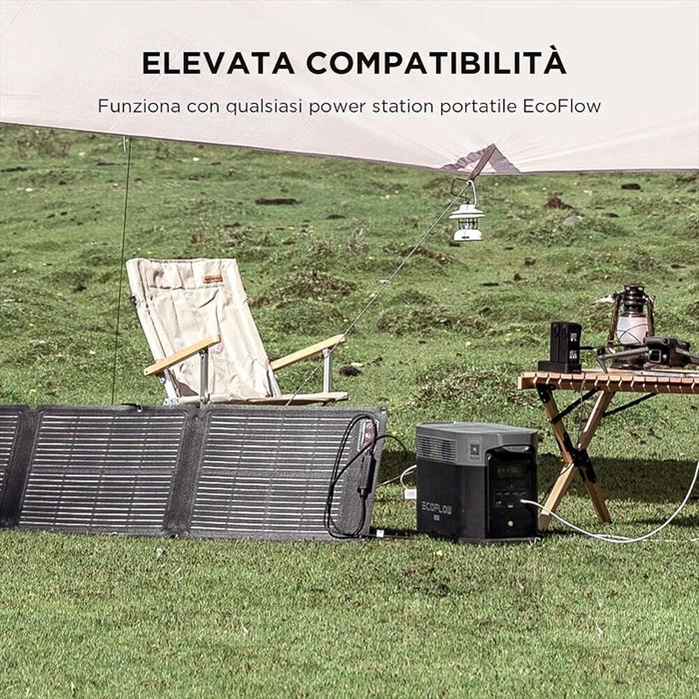 "ECOFLOW - Pannello solare portatile 110W-nero"